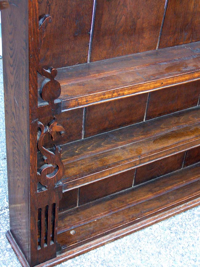 A late 18th or early 19th century English Oak Plate Rack — image 2